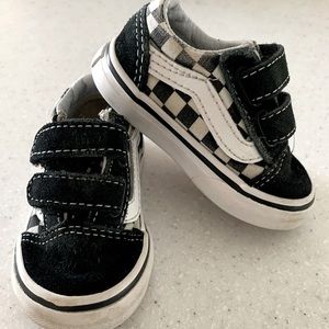 Black and white Vans